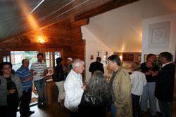 Großes Interesse zur Eröffnung der Werkschau in Saas Fee